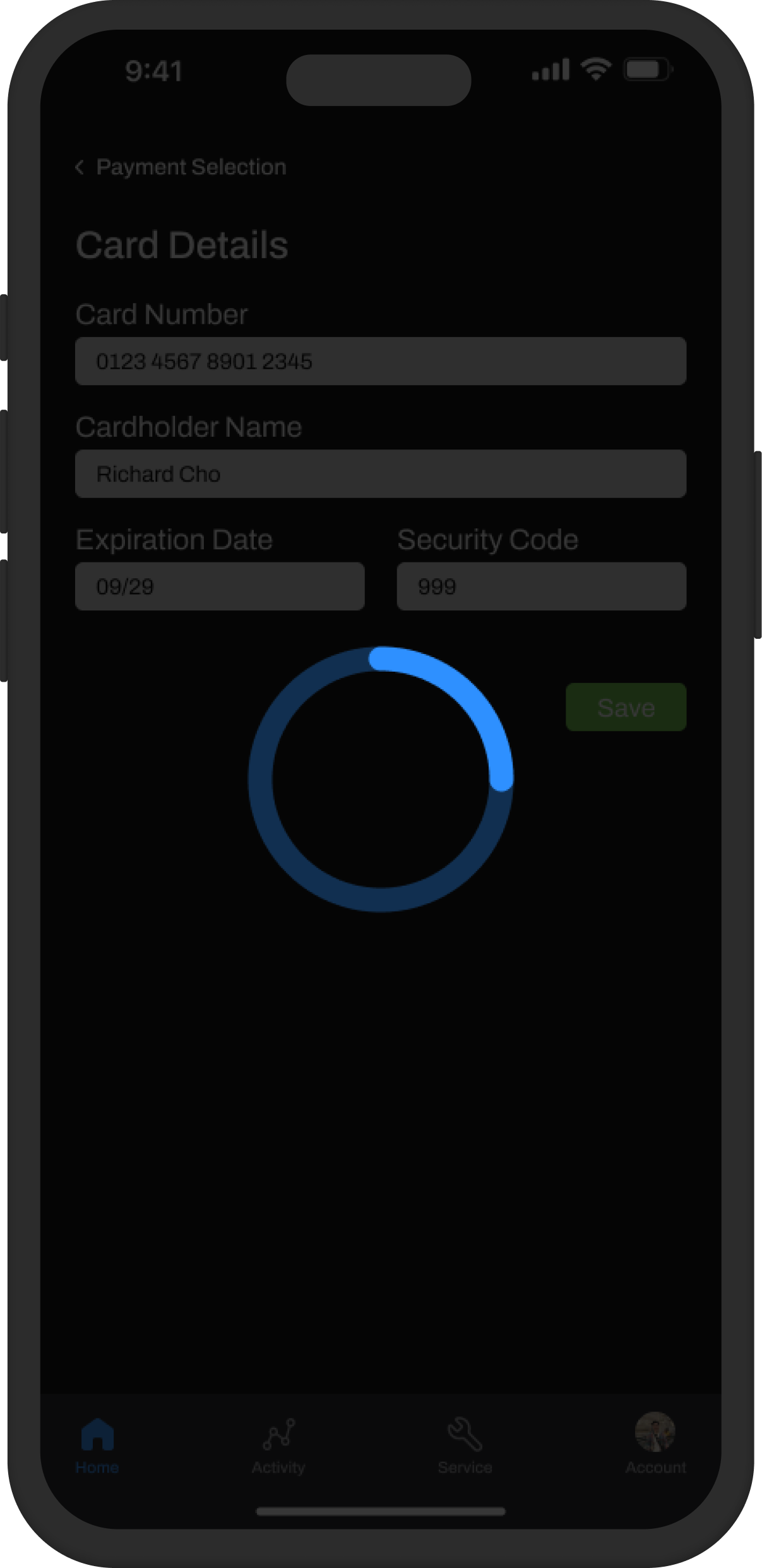 A/B testing of version 2 of the loading state